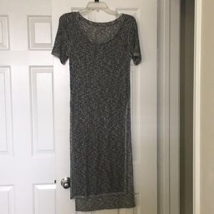 Long grey sweater with a slit!